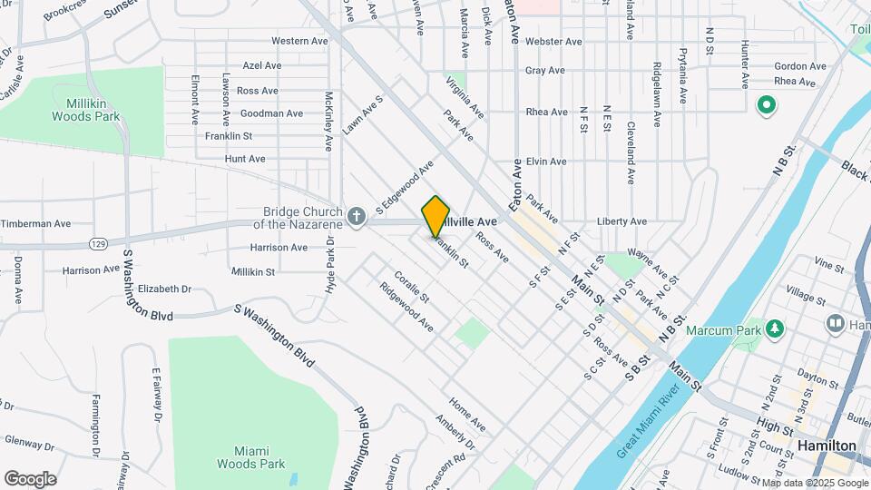 671 Franklin St Map and Location Details