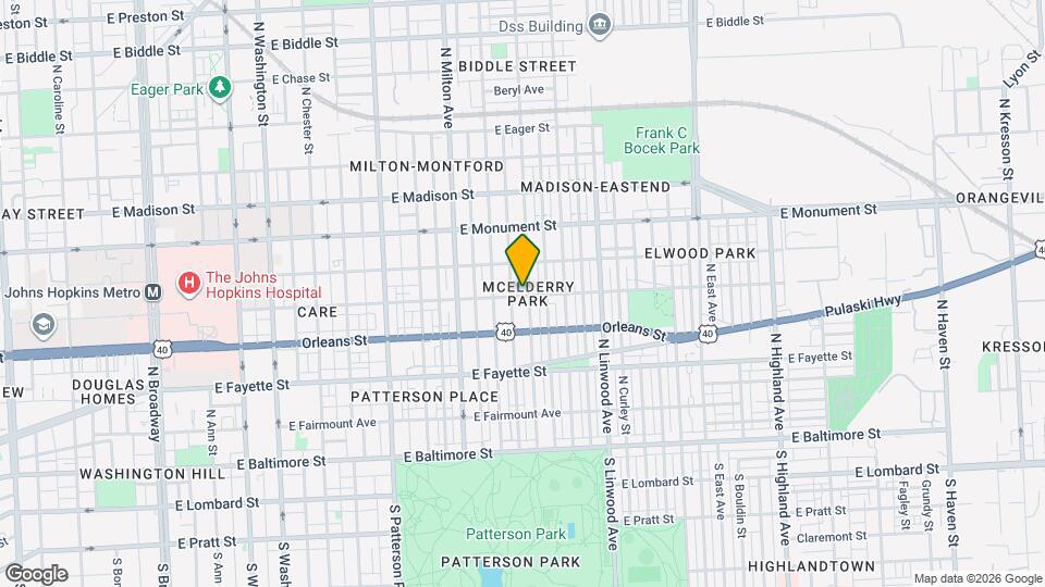 500 N Lakewood Ave Map and Location Details