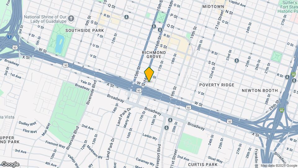 1615 W St Map and Location Details