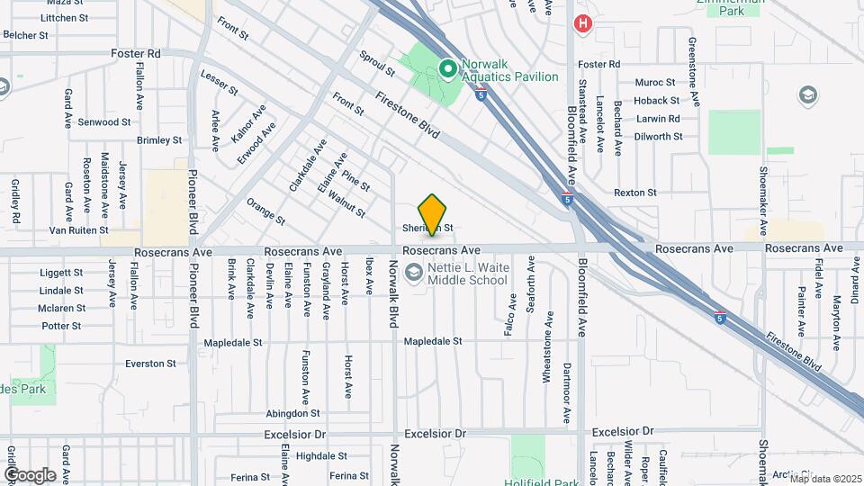 12245-12455 Rosecrans Ave Mapa y Detalles de la Ubicación