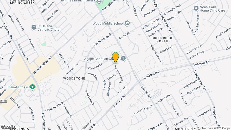 5718 Champions Hill Dr Map and Location Details