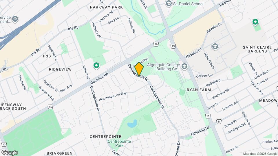 44 Centrepointe Dr Map and Location Details