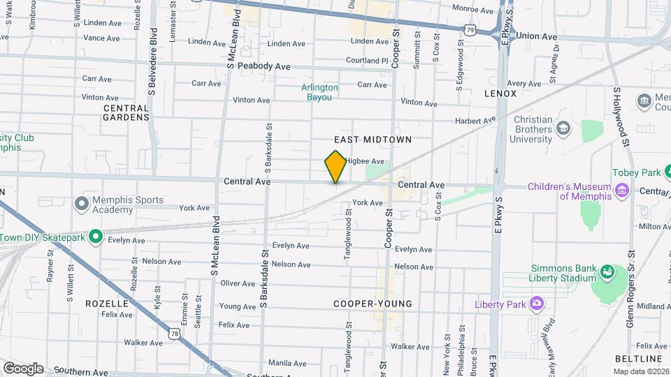 2035 Central Ave Map and Location Details