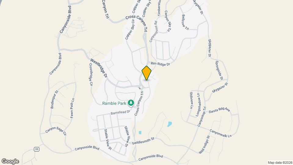 6717 CANYONPOINT RD Map and Location Details