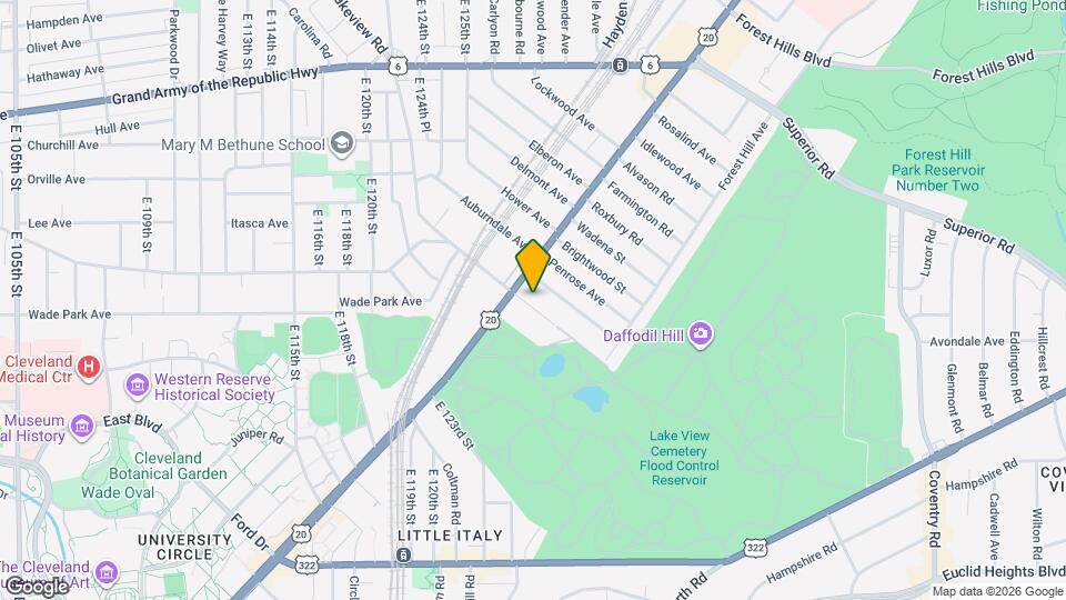 1815 Lakeview Rd Map and Location Details