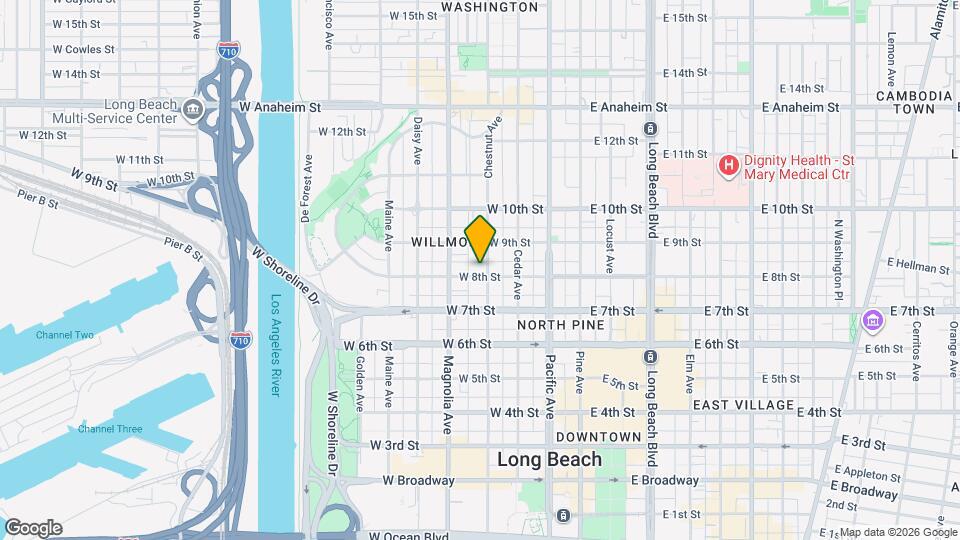 415 W 8th St, Unit Street Map and Location Details