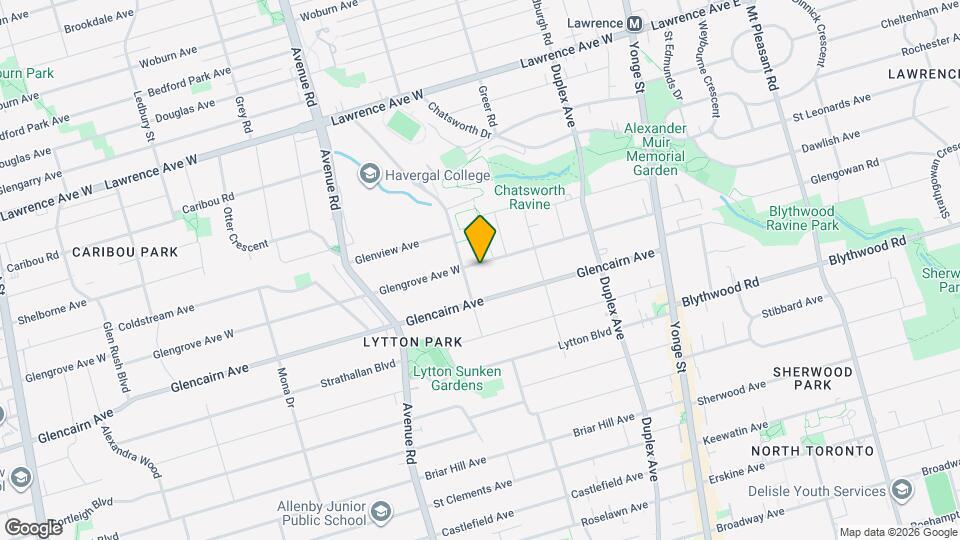 145 Glengrove Ave W Map and Location Details