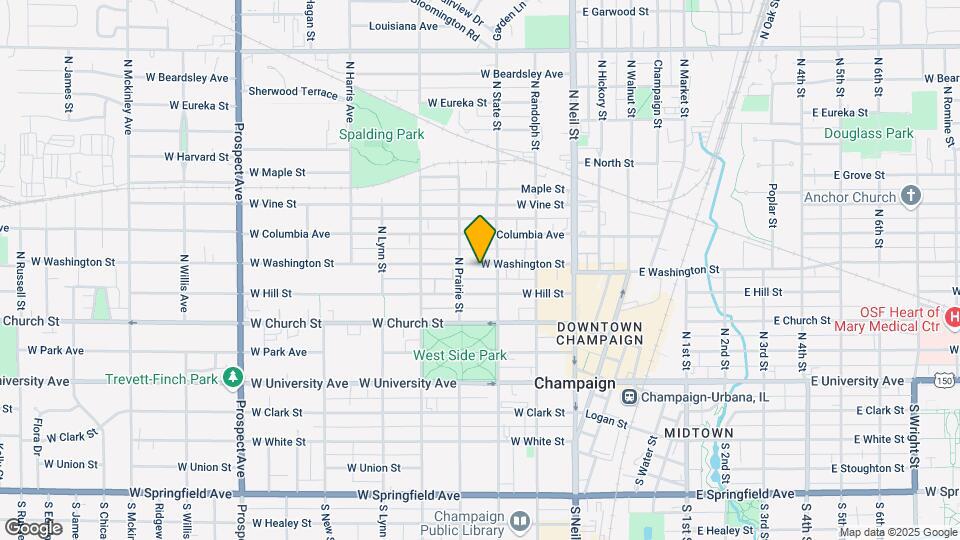 305 W Washington St Map and Location Details