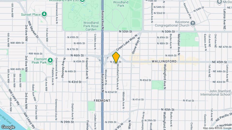 4461 Woodland Park Ave N Map and Location Details