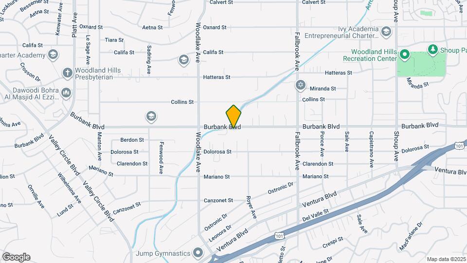 23036 Burbank Blvd Map and Location Details
