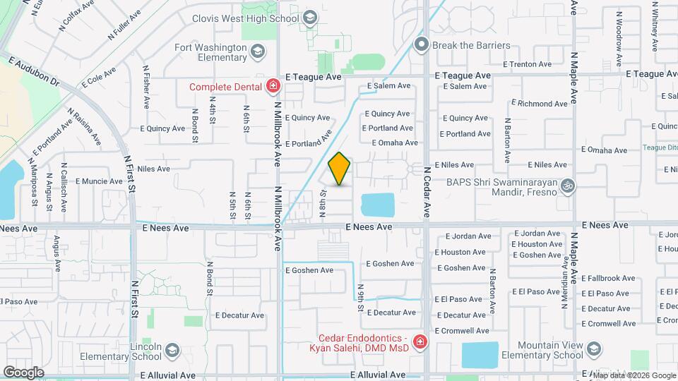 1197 E Muncie Ave Map and Location Details