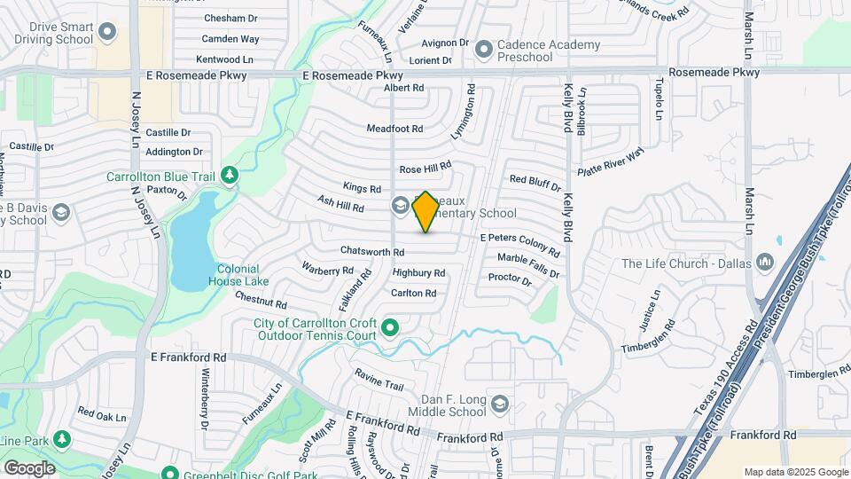 2112 E Peters Colony Rd Map and Location Details