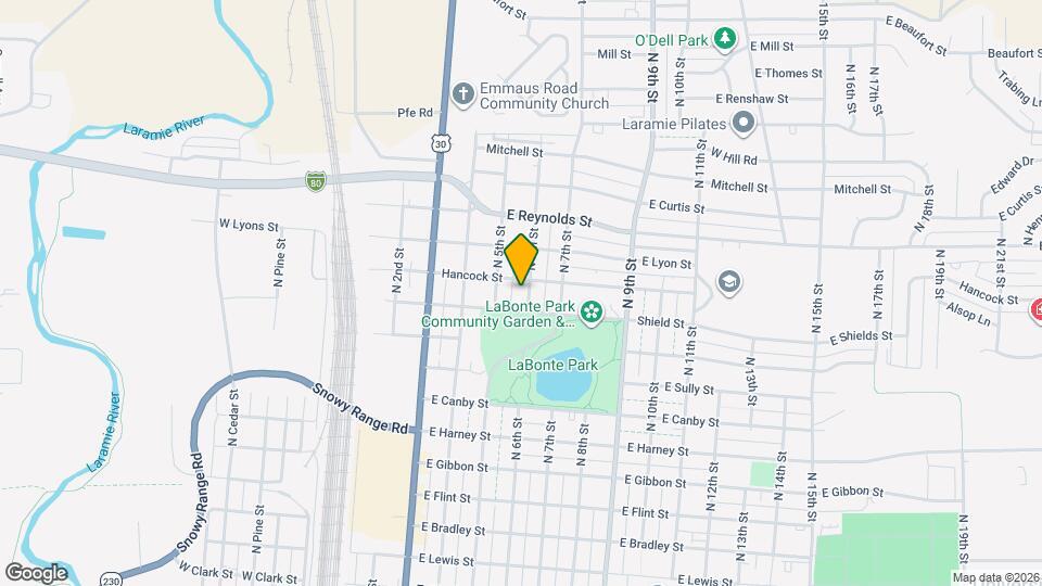 1268 N 6th St Map and Location Details
