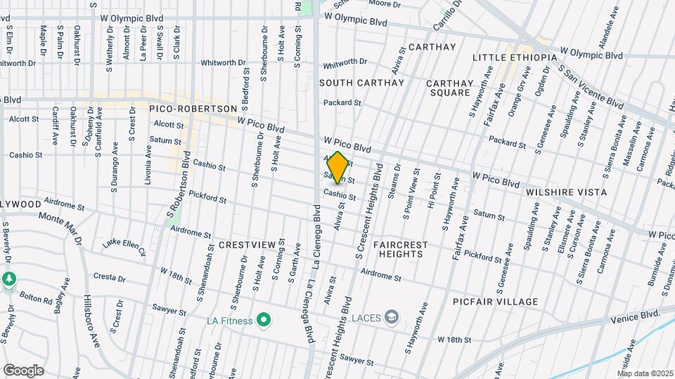6111 Cashio St Map and Location Details