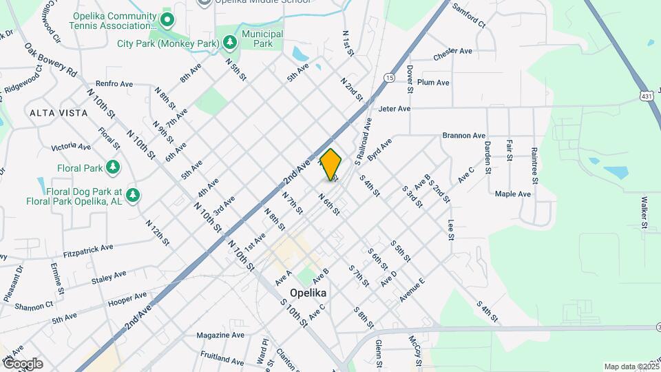 504 N Railroad Ave Map and Location Details