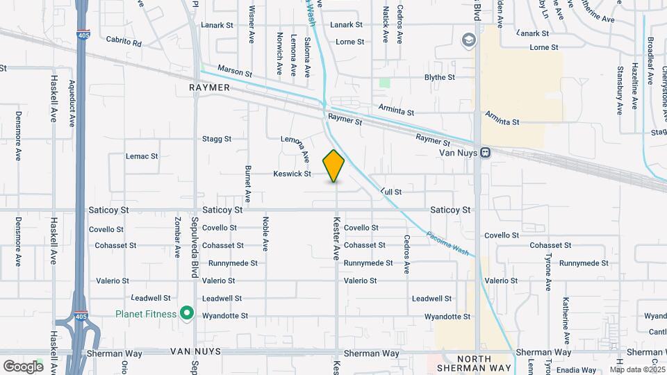 7639 Kester Ave Map and Location Details