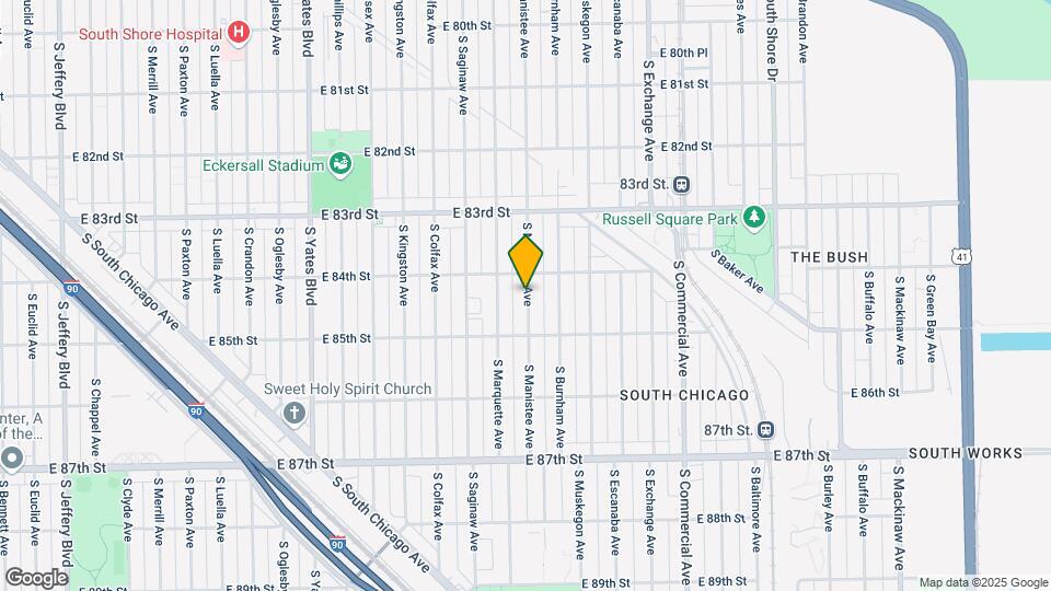 8420 S Manistee Ave Map and Location Details
