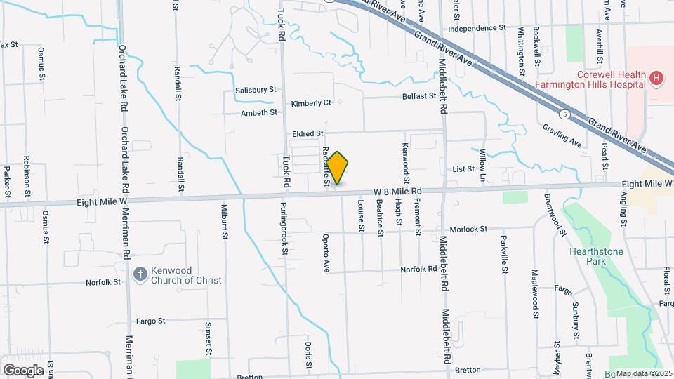 Farmington Hills Mobile Manor Map and Location Details