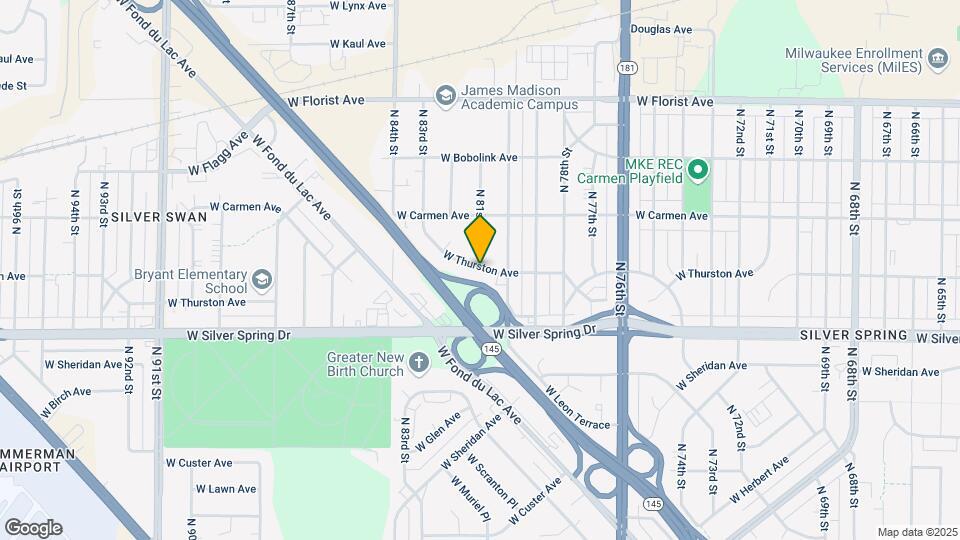 8039 W Thurston Ave Map and Location Details