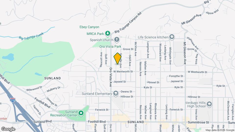 10930 Eldora Ave Mapa y Detalles de la Ubicación