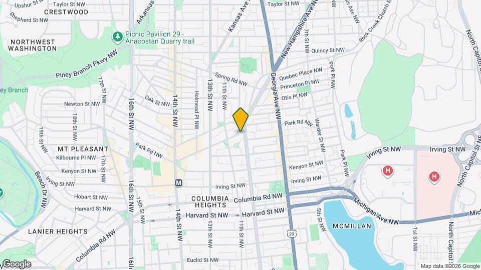 1000 Park Rd NW Map and Location Details