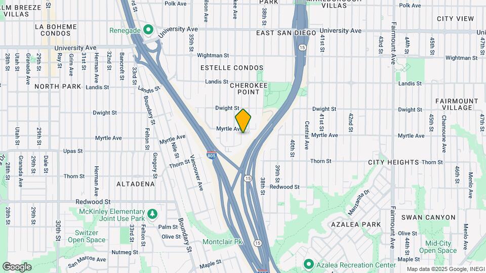 3696 Bellingham Ave Map and Location Details
