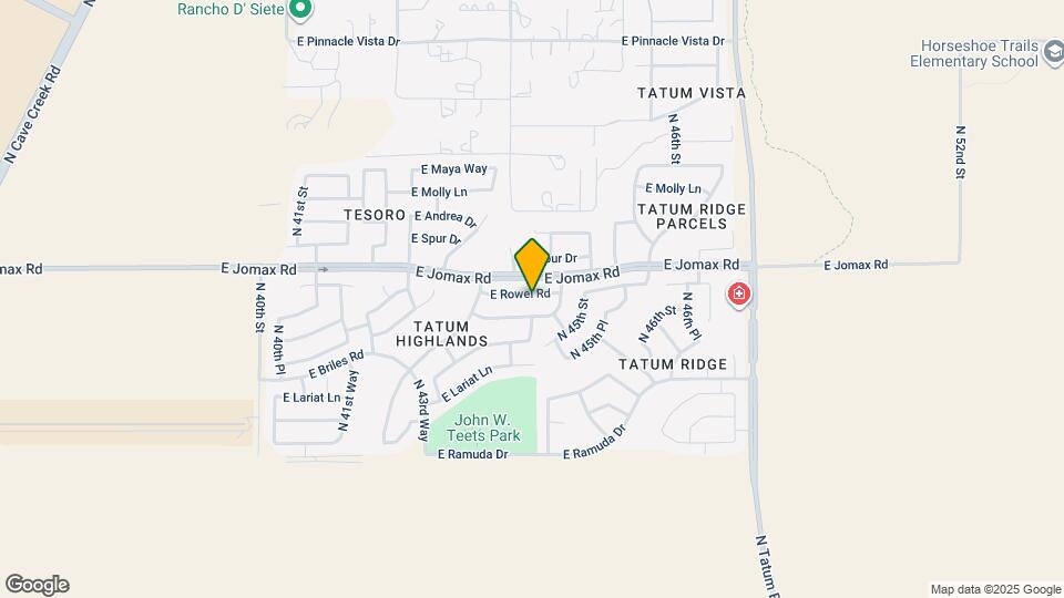 4427 E Rowel Rd Map and Location Details