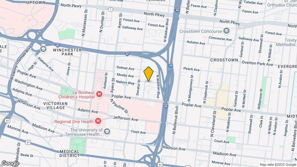1055 Merriwether Ave Mapa y Detalles de la Ubicación