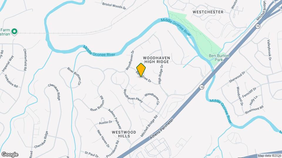 163 Bent Tree Dr Map and Location Details