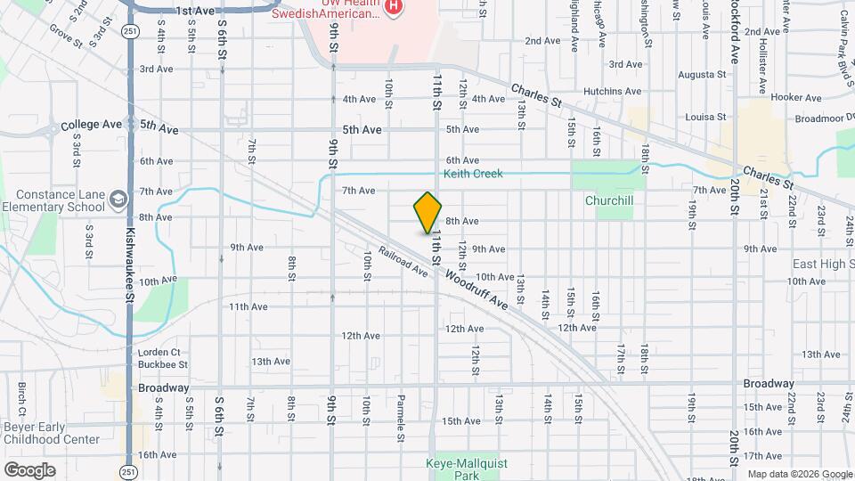 921 11th St Map and Location Details