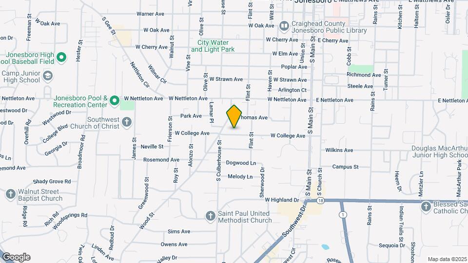 624 W College Ave Map and Location Details