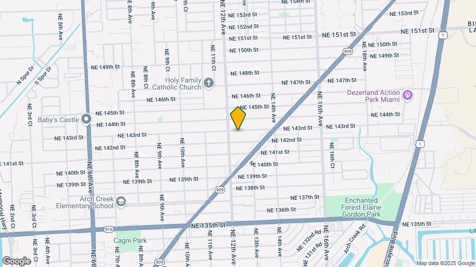 1240 NE 143rd St Map and Location Details