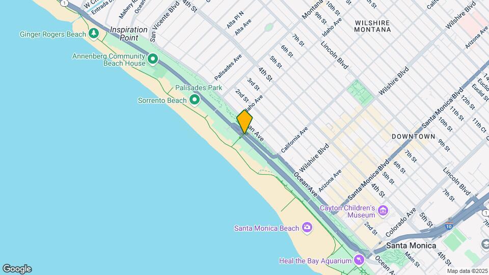 968 Palisades Beach Rd Map and Location Details