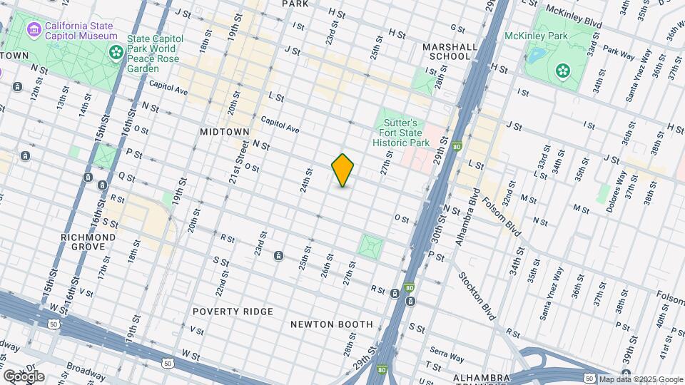 2521 O St Map and Location Details