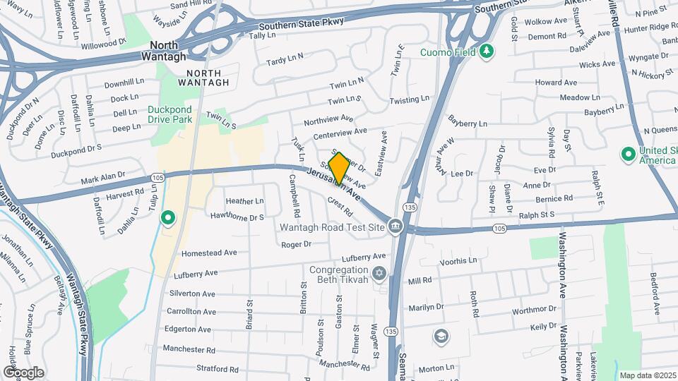 3616 Jerusalem Ave Map and Location Details