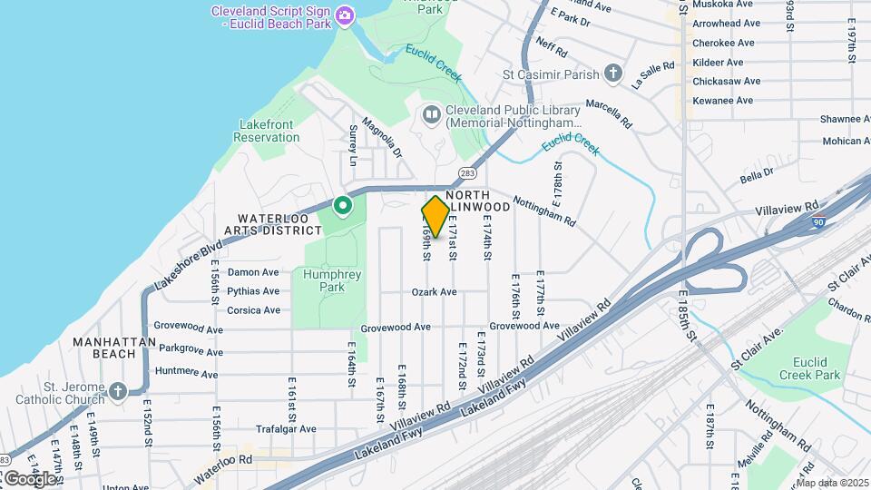 1061 E 169th St Map and Location Details