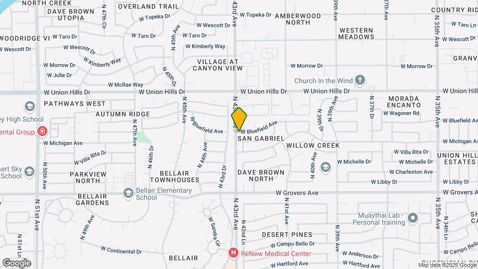4243 W Bluefield Ave Map and Location Details