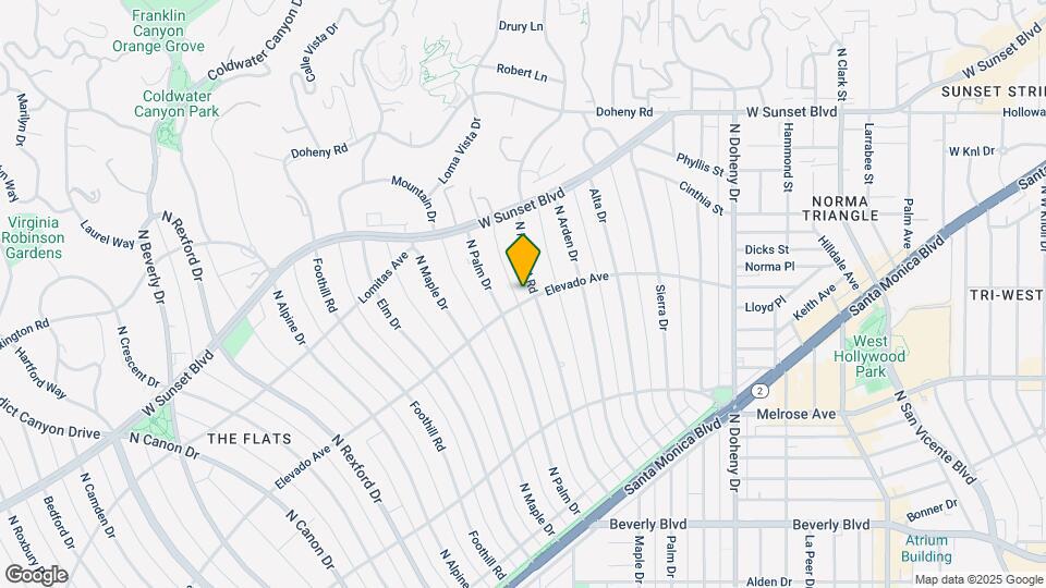 701 N Hillcrest Rd Mapa y Detalles de la Ubicación