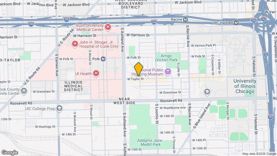 1502 W Taylor St, Unit 4W Mapa y Detalles de la Ubicación
