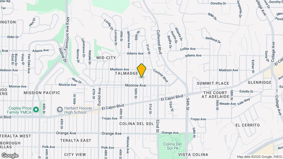 4544 Altadena Ave Map and Location Details