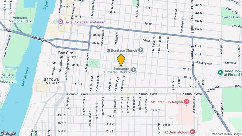 302 N Farragut St Mapa y Detalles de la Ubicación