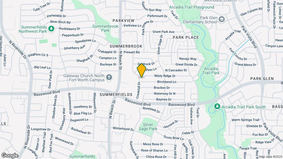 4605 Birchbend Ln Map and Location Details