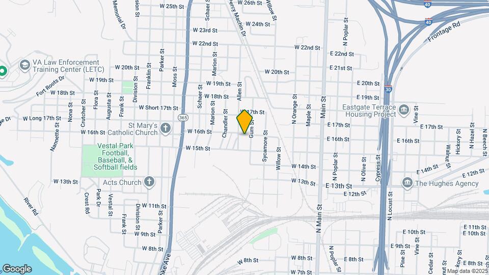 610 W 16th St Map and Location Details