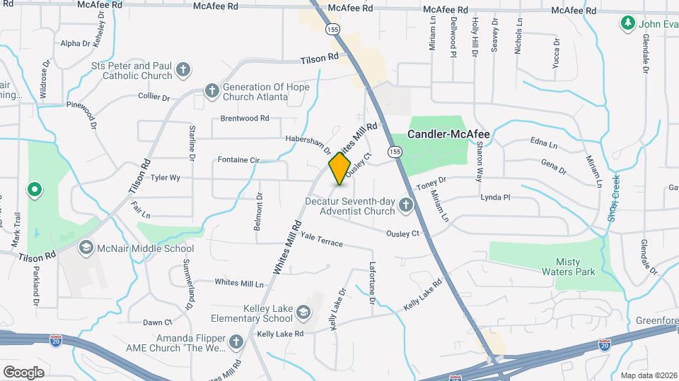 2304 Ousley Ct Map and Location Details