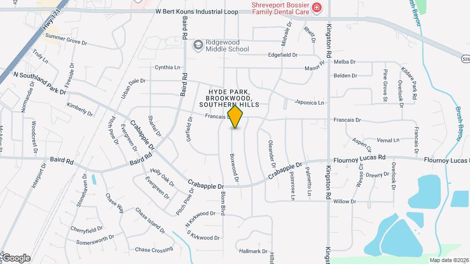 9417 Boxwood Dr Mapa y Detalles de la Ubicación