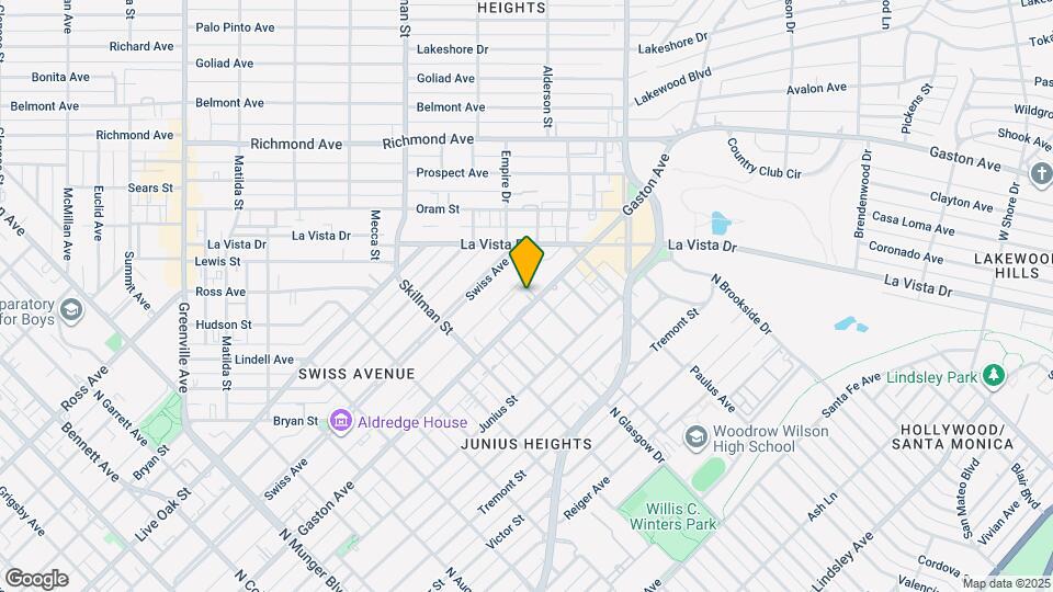 6015 Gaston Ave Map and Location Details