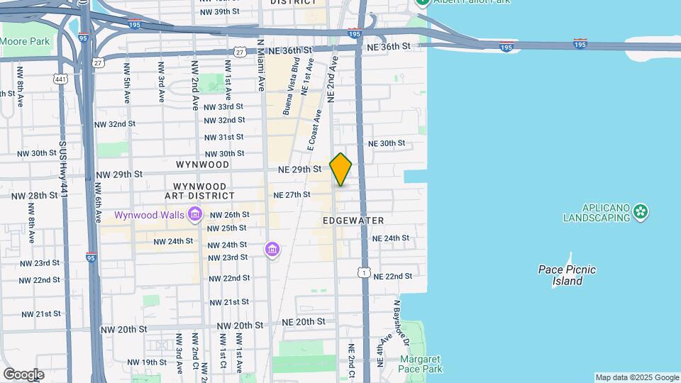 213 NE 27th St, Unit S2 Map and Location Details