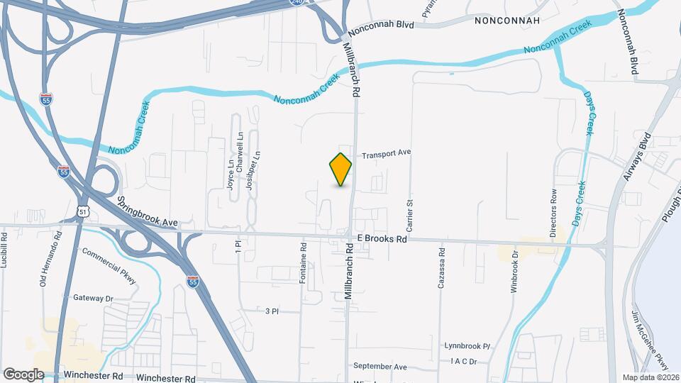 3135 Millbranch Rd Map and Location Details