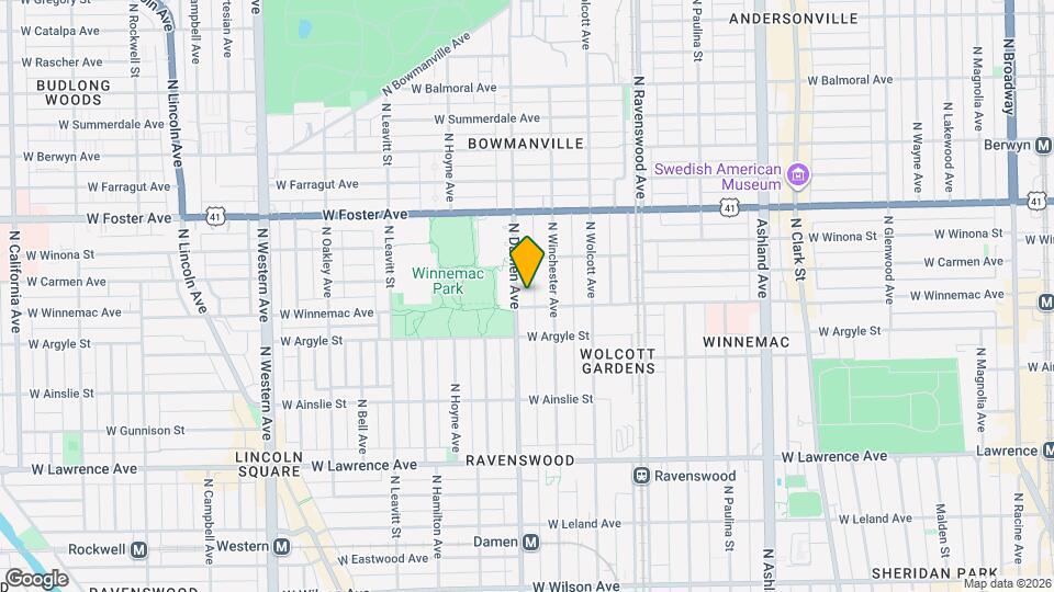 5041 N Damen Ave, Unit 3w Map and Location Details