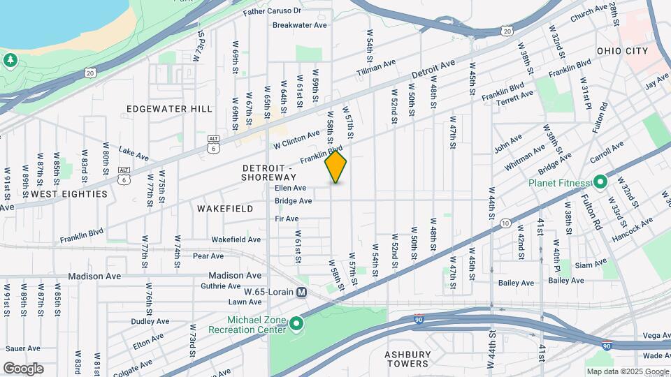 1851 W 58th St Map and Location Details